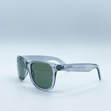 SVNX Translucent Grey Wayfarer with Khaki Lenses