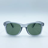 SVNX Translucent Grey Wayfarer with Khaki Lenses