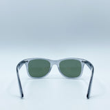 SVNX Translucent Grey Wayfarer with Khaki Lenses