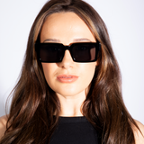 Square Frame Sunglasses in Black