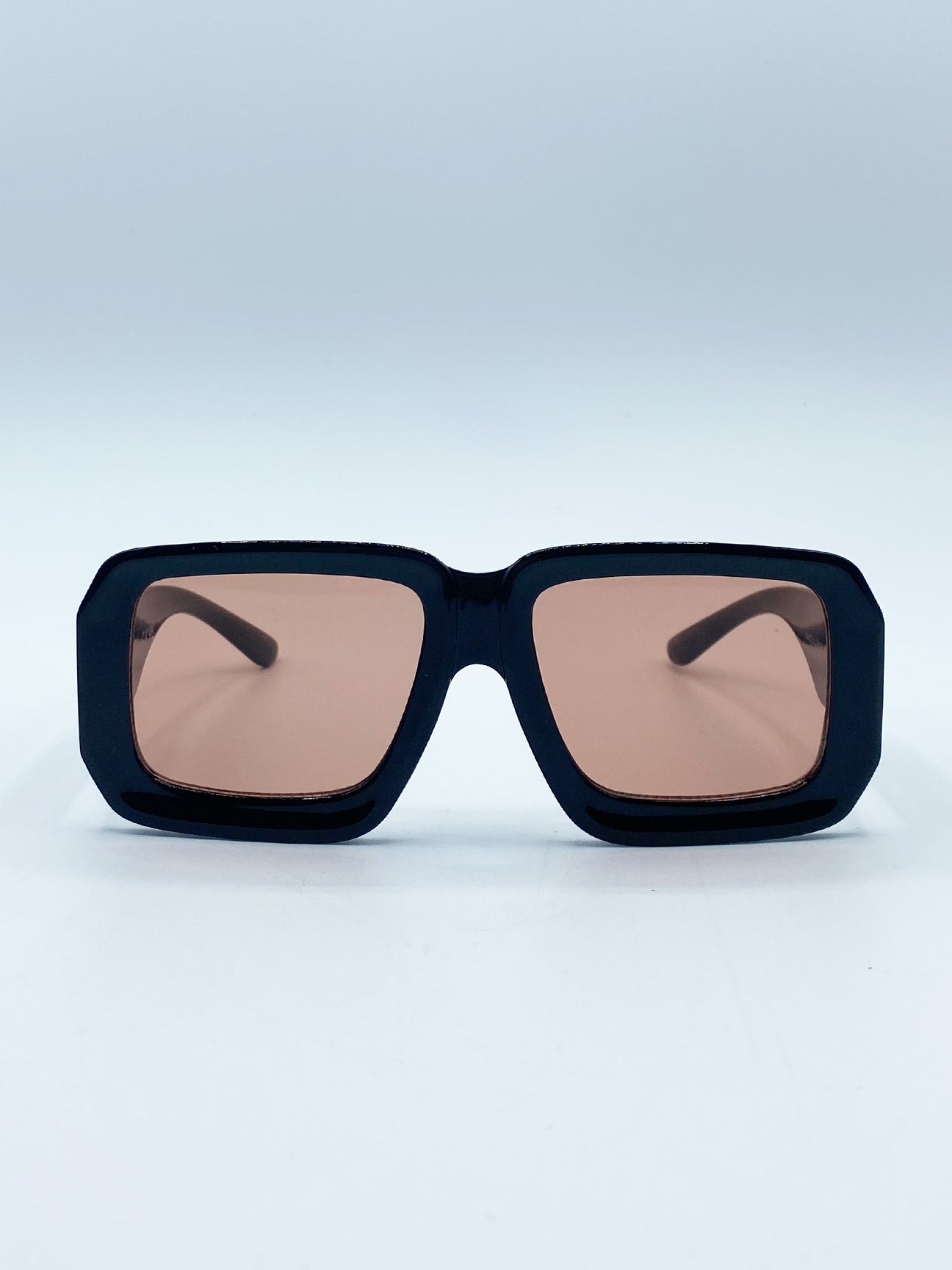 Black frame orange lens sunglasses hotsell