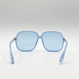 Granny Vintage Style Lightweight Frame Sunglasses in Blue