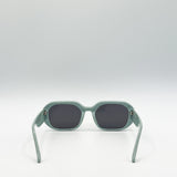 Oval Sunglasses with Wide Arm in Mint