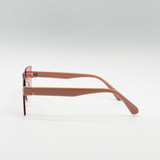 Square Frameless Sunglasses with Ombre Lens