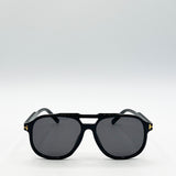 Oversized Navigator Sunglasses in Black