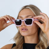 Square Retro Pink Sunglasses