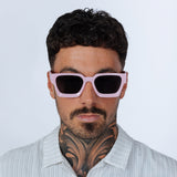 Square Retro Pink Sunglasses