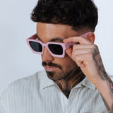 Square Retro Pink Sunglasses