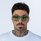 Square Retro Mint Green Sunglasses