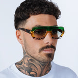 Cross-Border Flat Sunglasses in Multi Print