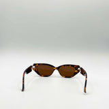 Cat-Eye Sunglasses with Side Detail in Tortoiseshell