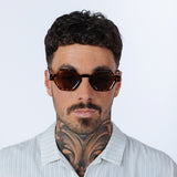 Round Hexagon Sunglasses in Tortoiseshell