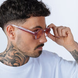 Round Hexagon Sunglasses in Pink