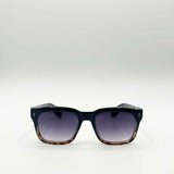 Square Sunglasses in Black Leopard