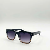 Square Sunglasses in Black Leopard