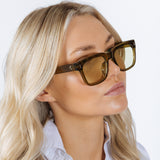 Square Sunglasses in Green