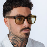 Square Sunglasses in Green