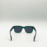 Square Sunglasses in Green Black