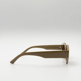 Retro Small Oval Sunglasses Beige