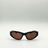 Star Racer Sunglasses in Black Brown