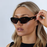 Star Racer Sunglasses in Black Brown