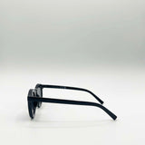 Bold Rounded Sunglasses in Black