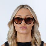 Bold Rounded Sunglasses in Tortoiseshell