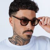 Bold Rounded Sunglasses in Tortoiseshell