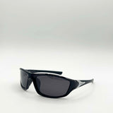 Outdoor Racer Sunglasses in Black Silver with Hard Case