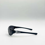 Outdoor Racer Sunglasses in Black Silver with Hard Case