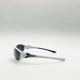 Outdoor Racer Sunglasses in White Black with Hard Case