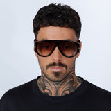 Oversized Rounded Tortoiseshell Sunglasses