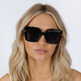 Bold Square Sunglasses in Black