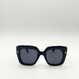 Bold Square Sunglasses in Black