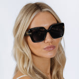 Bold Square Sunglasses in Black