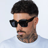 Bold Square Sunglasses in Black