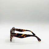 Bold Square Sunglasses in Leopard Brown