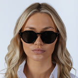Classic Preppy Plastic Frame Sunglasses