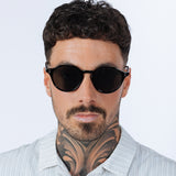 Classic Preppy Plastic Frame Sunglasses