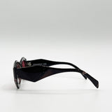 Retro Polygonal Cat-Eye Sunglasses in Red