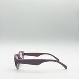 Oval Rectangular Vintage Sunglasses in Purple