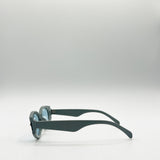 Oval Rectangular Vintage Sunglasses in Blue