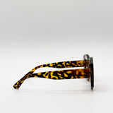 Oversized Chunky Rectangle Sunglasses in Tortoise