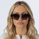 Angular Cat-Eye Sunglasses in Multi