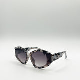 Angular Cat-Eye Sunglasses in Multi