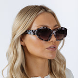 Angular Cat-Eye Sunglasses in Multi