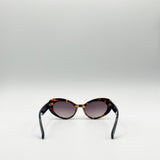 Oval Cat-Eye Sunglasses in Tortoise