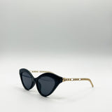 Cat-Eye Sunglasses in Black