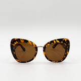 Oversized Cat-Eye Sunglasses in Tortoiseshell