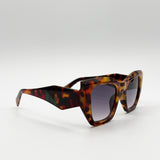 Square Cat-Eye Sunglasses in Tortoiseshell